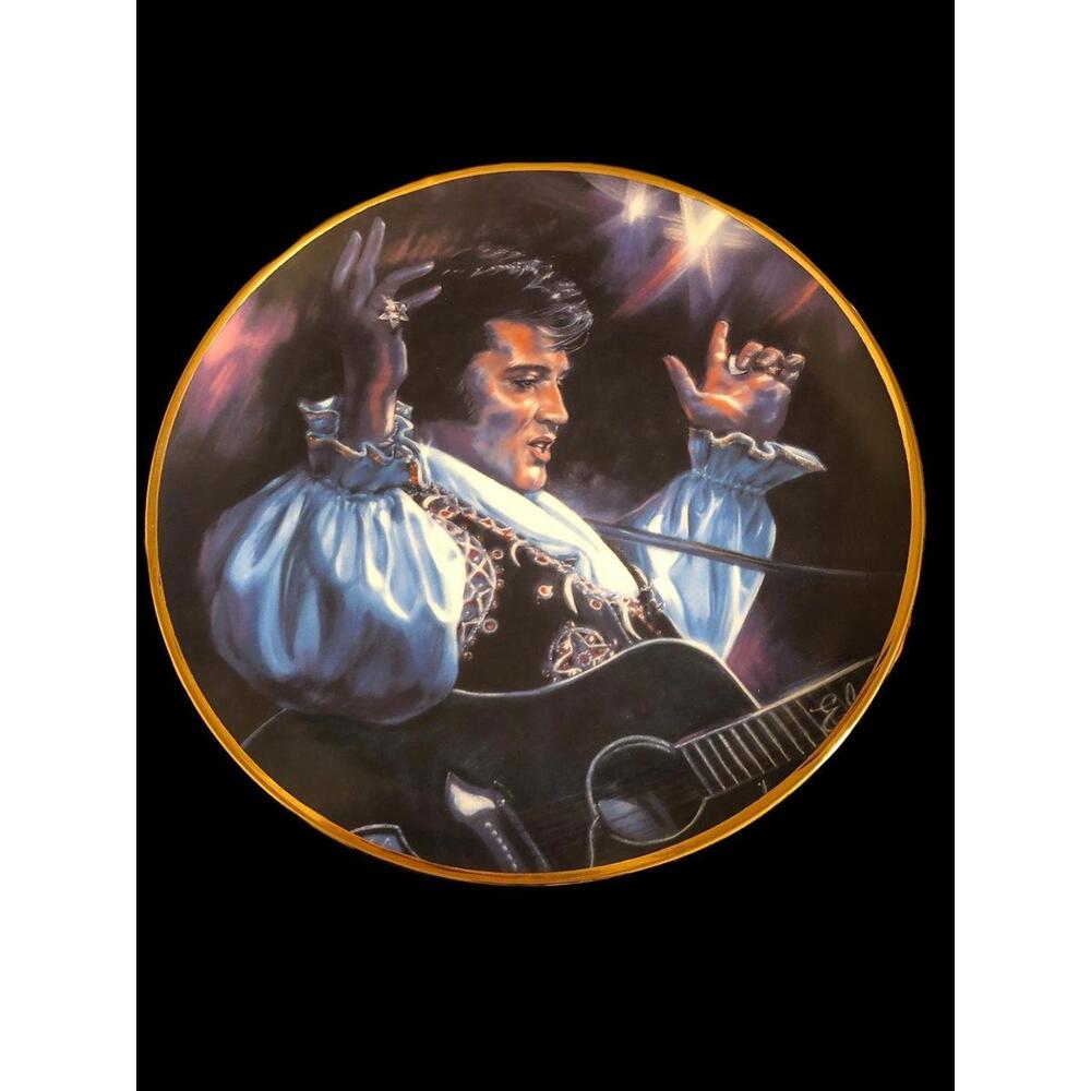 elvis presley 11” moody blues plate